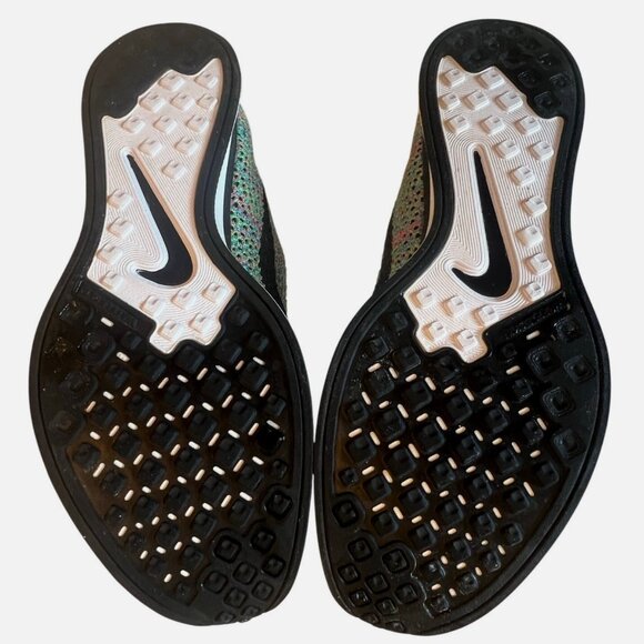 New Nike Flyknit Racer Rainbow Colorway Mens 9 US Womens 10.5 US 42.5 EUR 2015 - Picture 10 of 12